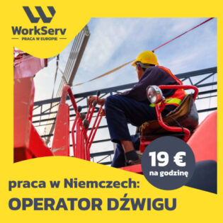 Operator dźwigu - praca za granicą w Niemczech